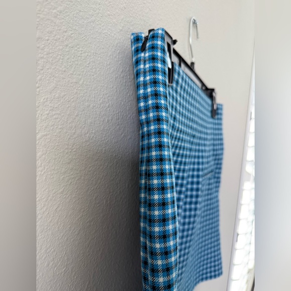 Zara Blue Plaid A-Line Skirt - Picture 6 of 6